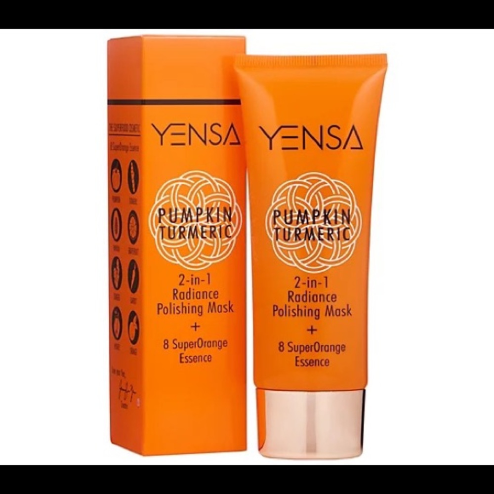 NEW Yensa Pumpkin Turmeric 2-in-1 Radiance Polishing Mask